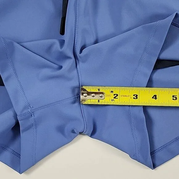 ZYIA Active Women's Blue Athletic Shorts Unlined 3.5" Inseam Pockets Size Large - Picture 11 of 11